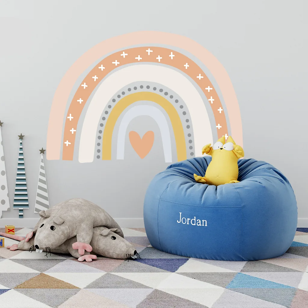Waliicorners Children Kids rooms Wall Decor Art Murals Vinyl PVC Home Decorative Love Rainbow Wall Stickers 13 Hce72a12e1d6b4cb2a575b98e2f4efcd9b