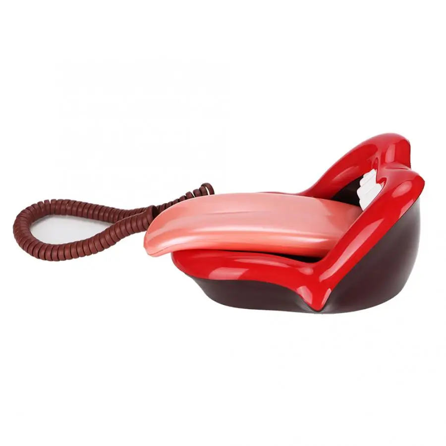 WX-3203 многофункциональная красная большая форма языка телефон стол украшение дома