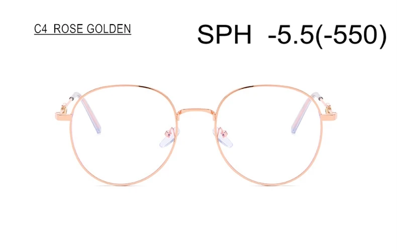 Сумонди диоптрий 0-0,5 до-6 TR90 оправа Очки для близорукости для женщин и мужчин панда сплав оправа по рецепту очки близорукие UF71 - Цвет оправы: C4 (-5.5)