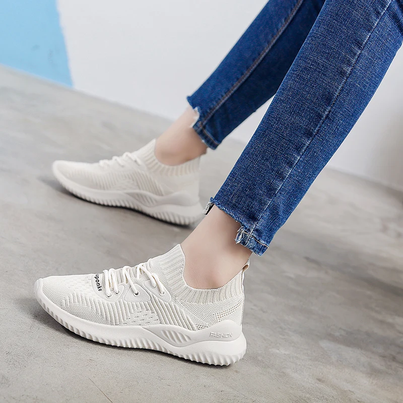 

Women Sneakers 2019 Fashion Breathble Vulcanized Shoes Platform Lace Up Casual White Tenis Feminino Zapatos De Mujer C0027