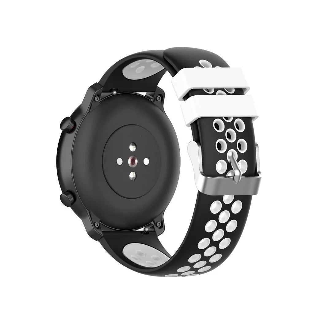 Силиконовый ремешок для Huami AMAZFIT GTR 47 мм, ремешок для умных часов, сменный ремешок для мужских Т-часов, женский и мужской вентилируемый спортивный браслет 19Sp