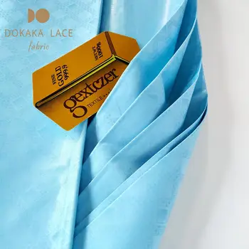 

Light Blue Senegal Bazin Riche Lace Fabrics 2020 High Quality Guinea Gambia Women or Men Jacquard Basin Riche Wedding Fabrics