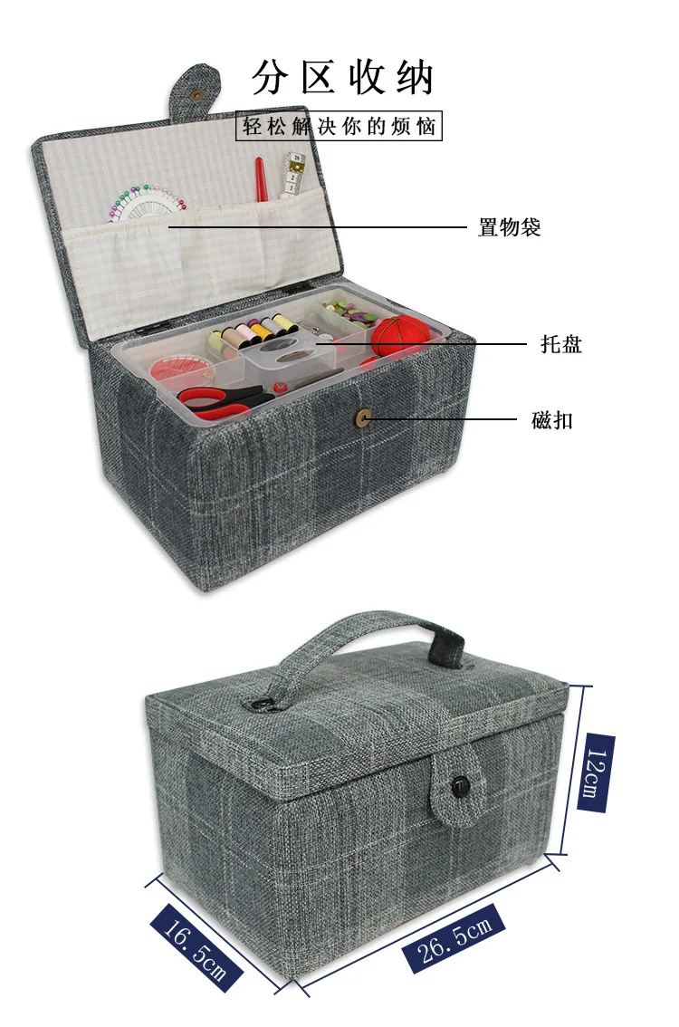 E-Integrated Seat Cover швейная коробка в британском стиле имитация льняной клетчатой иглы многоцелевой настраиваемый