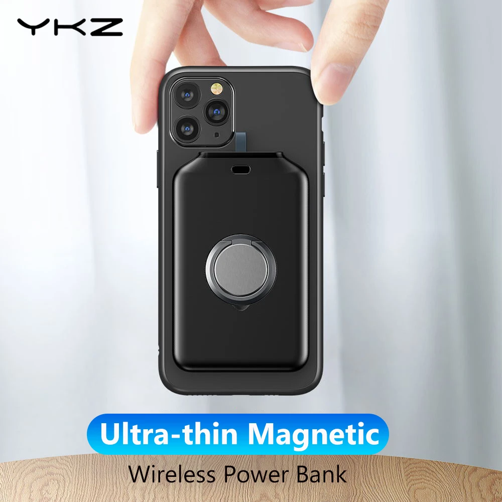 YKZ 4000 мА/ч Wireless Power Bank зарядное устройство внешние аккумуляторы ультра тонкое