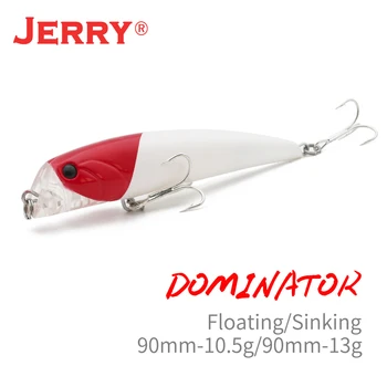 

Jerry Dominator minnow jertbait topwater floating sinking hard plastic baits casting 3.54in 9cm sea fishing lures