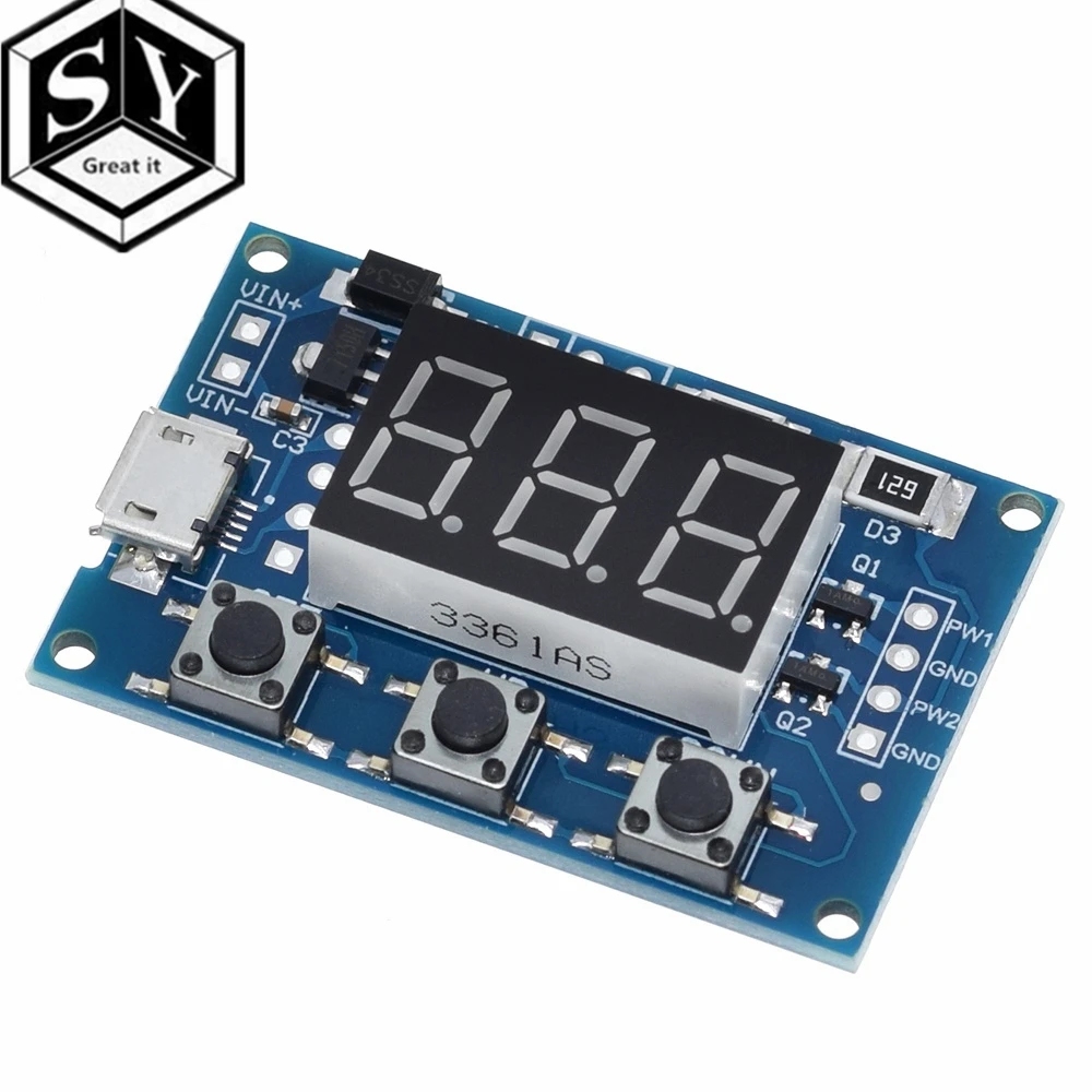 Dual Way Digital LED Duty Cycle Pulse Frequency Board Module  (7)