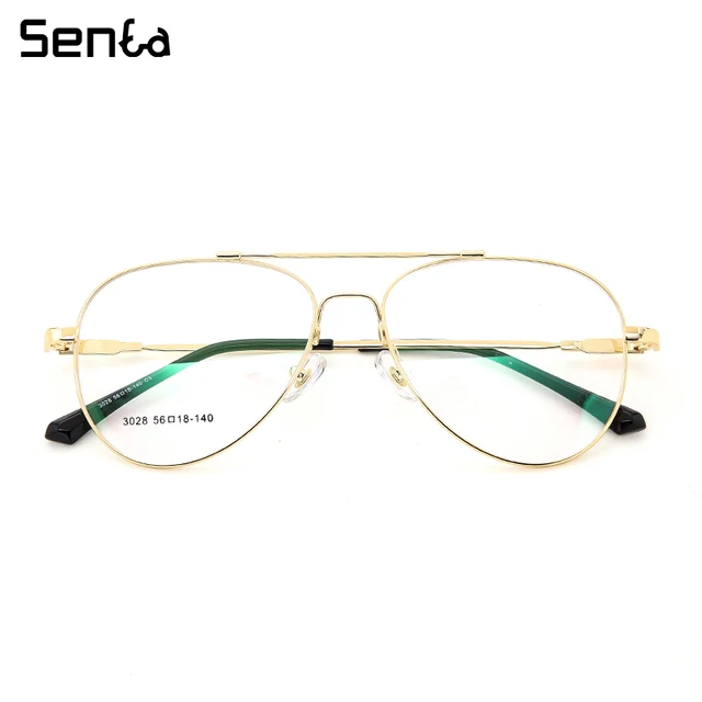 Titanium Glasses Frame Men Women Optical Eyewear Pilot Bendable