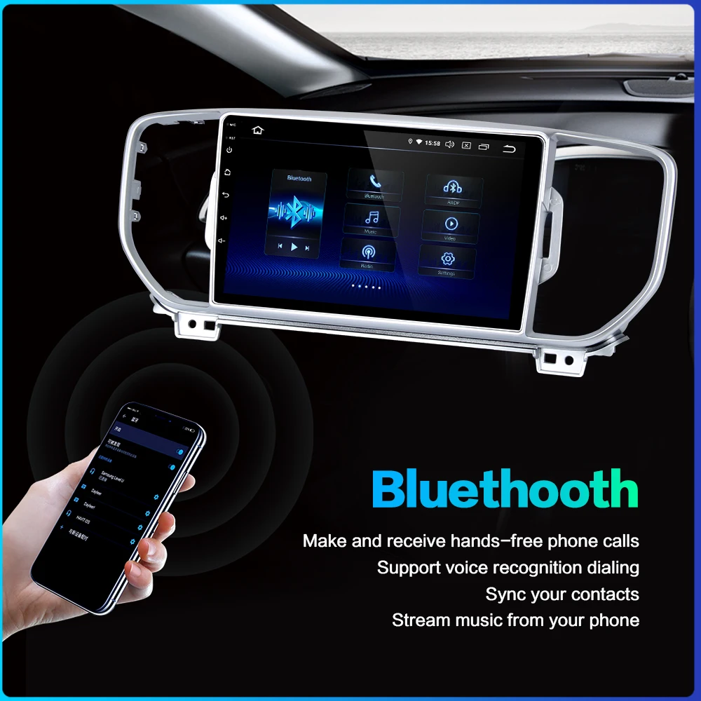 Best for Kia Sportage Stereo 2015 2016 Car Vehicle Multimidia Android 9.0 Unit GPS HDMI MAX6 DSP PX6 RK3399 Radio Video Intelligent 3