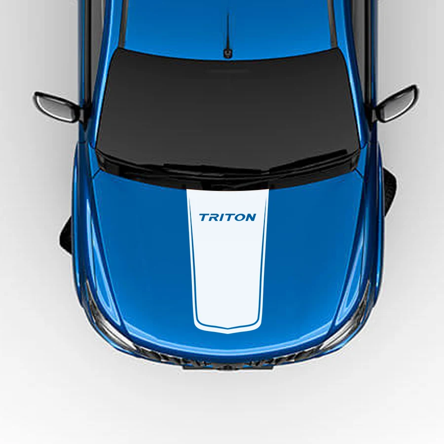 Автомобильные наклейки 1 шт. крутой капот градиент боковой полосой Графический виниловый стикер для mitsubishi l200 triton