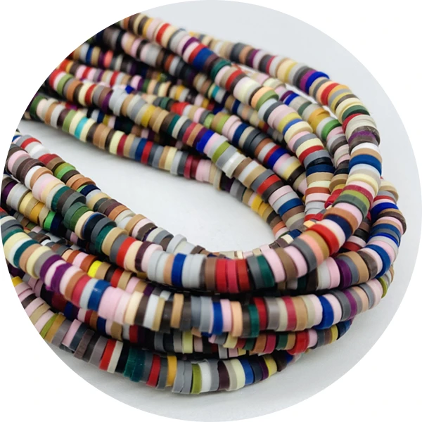 400pcs/Lot 4mm 16inch Round Slice Polymer Clay Beads For Jewelry Making DIY Handmade Charm Bracelet Necklace acrylic beads glass beads stone beads imitation pearl beads wood beads plastic beads acrylic craft beads abs beads resin beads metal beads