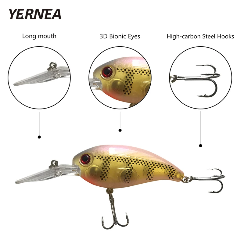 

New 7pcs/Lot 10cm 15g Big Wobbler Sea Trolling Fishing Lure Minnow Artificial Bait Lifelike Pesca Crankbait Carp Fishing Lure