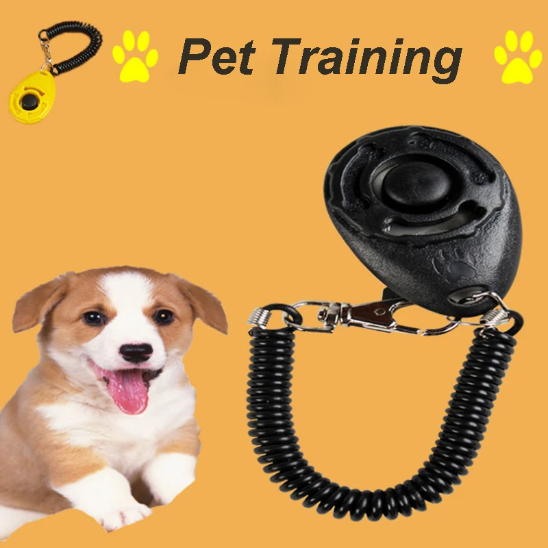 4 шт., коры для домашних животных, тренажер для собак, щенков, тренировочный кликер, регулируемый звуковой брелок для ключей кликер для собак