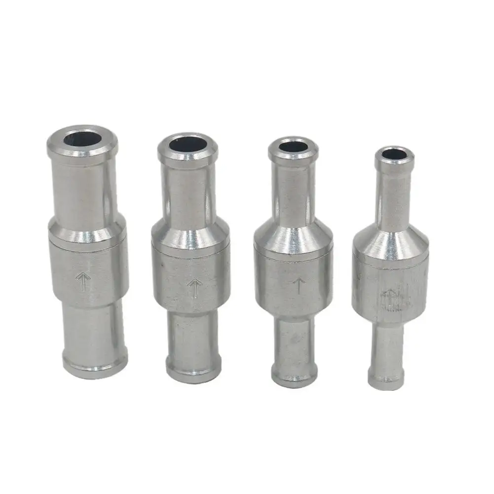 6/8/10/12mm Aluminium AlloyWay Fuel Non Return CheckPetrol Diesel For Car Vacuum Hose Oil Water Pumps auto accessories fuel filter