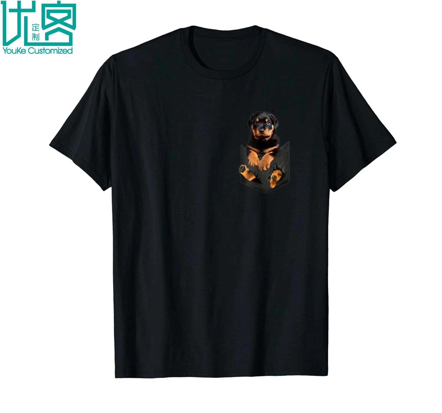 

Gildan Brand Dog In Your Pocket Rottweiler T Shirt Tee Shirt 2019 Summer Men's Short Sleeve T-Shirt