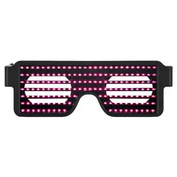 

Dynamic Colorful LED Light Eyeglass Decorative Glasses with 8 Modes for Dancing Party New