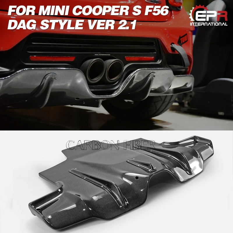 Автомобильные аксессуары для F56 Mini Cooper S DAG style Ver 2,1 углеродное волокно задний диффузор глянцевая отделка бампер сплиттер панель комплект
