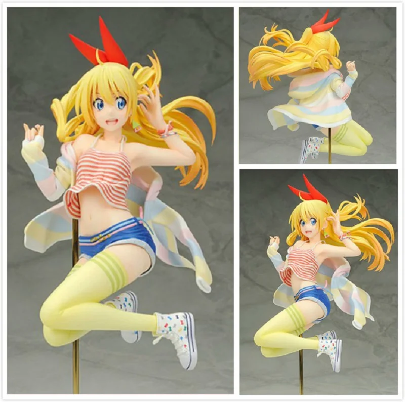 Экшн-фигурка псевдо любовь Nisekoi Kirisaki Chitoge масштаб 1/8 ПВХ 23 см японское аниме