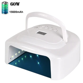

2020 New Rechargeable Nail UV Lamp Cordless Gel Polish Dryer UV Curing Light Pedicure Manicure Machine LED Nail Lamp