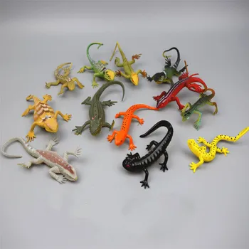 

Reptile Lizard models figures figurines set toys small plastic Simulation monster Chameleon insect Doll Gift For Children