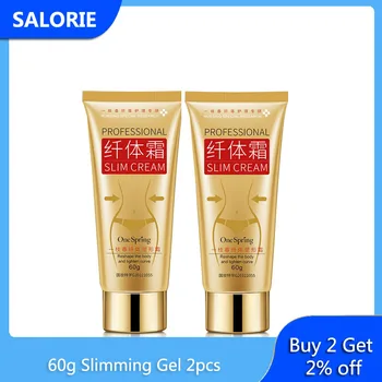 

2pcs Slimming Removal Gel 60g Slimming Cream Leg Body Waist Effective Anti Cellulite Fat Burning Cream Fat Burner Weight Loss