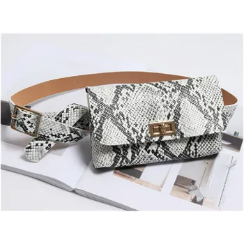 

Vintage Waist Pack Women Serpentine Pattern Fanny Pack Belt Bag Travel Bum Bag