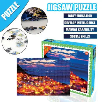 

Toy Puzzle Educational Toys Adult Children Education Holiday Gift Puzzle Toy 1000PC Landscape Puzzle Jigsaw Puzzle Giocattoli