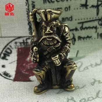 

EDC Tools Brass Knife Beads Umbrella rope pendant Flashlight Bead Brass Chinese culture Land father character Knife beads