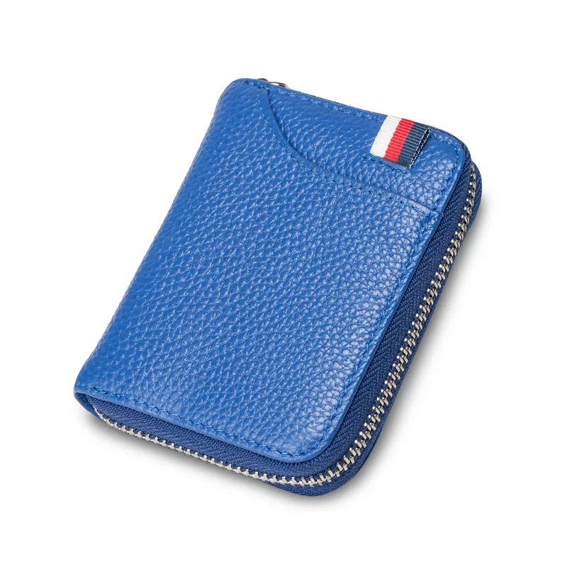 

Full-grain Leather Creative Organ Wallet RFID Anti-Theft Card Bit More Wallet Card Clamp Customizable Logo Purse