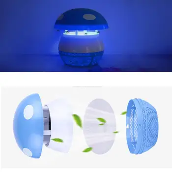 

Household Inhalation Mosquito Repellent Led Photocatalyst Mushroom Mosquito Lamp (6 LEDs With Switch USB Charging)