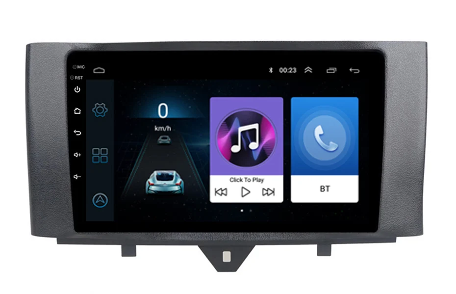 

9" Octa core Android 8.1 Car GPS radio Navigation for Smart Fortwo 2011-2015 with 4G/Wifi DVR OBD mirror link 1080P