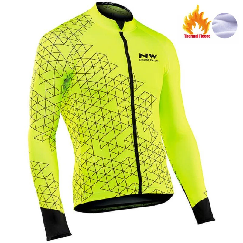 Pic Color Northwave зимний термо флисовый комплект одежда для велоспорта NW Мужской трикотажный Костюм спортивный для езды на велосипеде MTB Одежда комбинезон теплые комплекты - Цвет: Pic Color