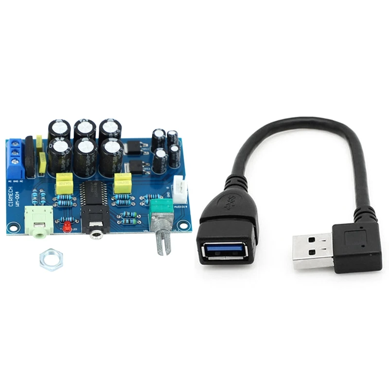 USB 3 0 Angle 90 Degree Extension Cable Male to Female Adapter Cord Data Left Tpa6120 Headphone Amplifier Board