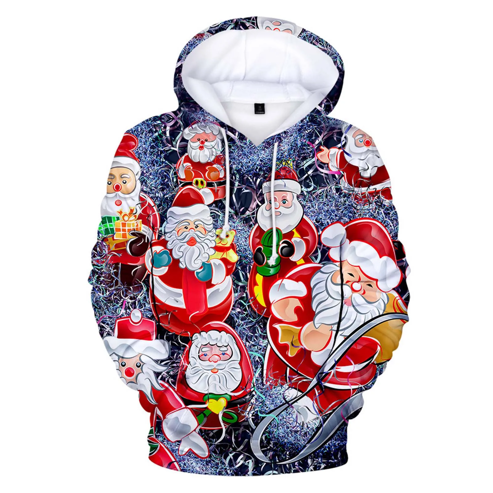 Christmas 3D Hoodies Adult Sweatshirts Men Women Funny Hoodies Autumn Long Sleeve Warm Hoodie Hip Hop Santa Claus Hoodies 1