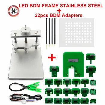 

Metal BDM Frame KTAG KESS KTM Dimsport BDM Probe Adapters Full Set LED BDM Frame ECU RAMP Adapter with Car Ecu Brush Test Stand