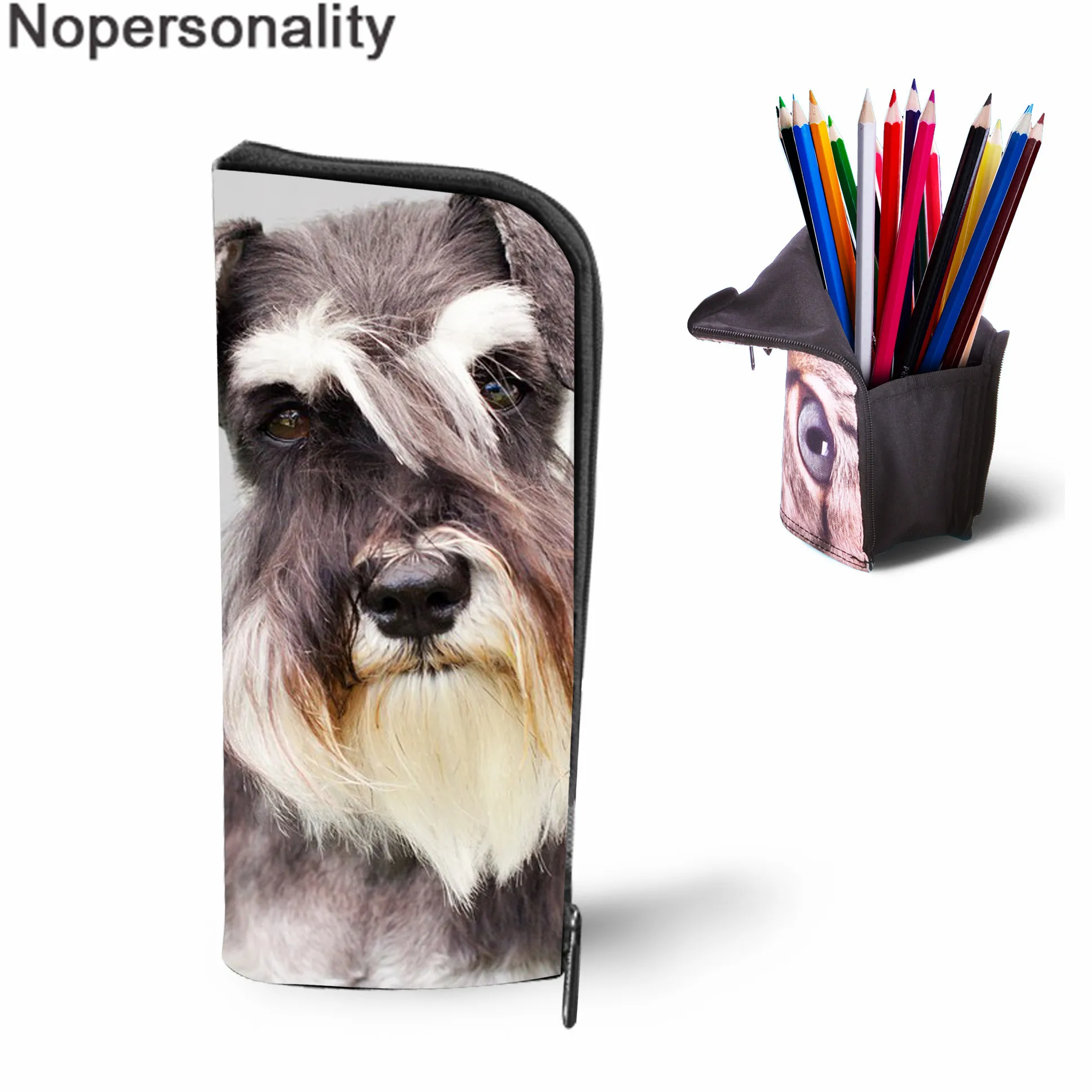 Nopersonality милый Schnauzer рюкзак для детей девочек школьные рюкзаки для мальчиков повседневная школьная Студенческая сумка пакет женский рюкзак Mochila - Цвет: Z3282D