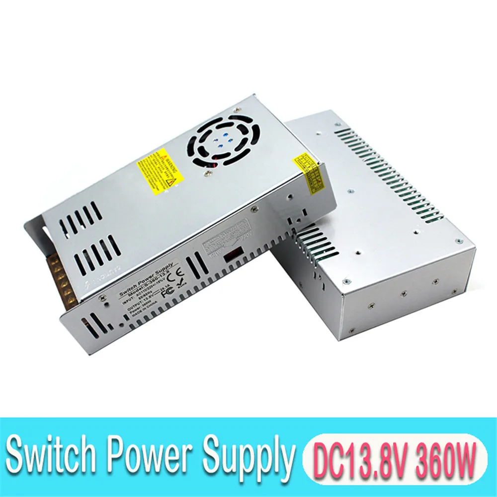 Универсальный преобразователь драйвера питания 13,8 V 26,5 A 360W DC 220V 110V AC DC13.8V SMPS для камеры видеонаблюдения светодиодный ламповый монитор