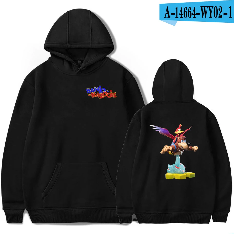 Новинка, Aikooki, Новое поступление, банджо, Kazooie, толстовки для мужчин/женщин, модные, повседневные, Харадзюку, аниме, худи, принт, банджо, Kazooie, мужские свитшоты - Цвет: Оранжевый