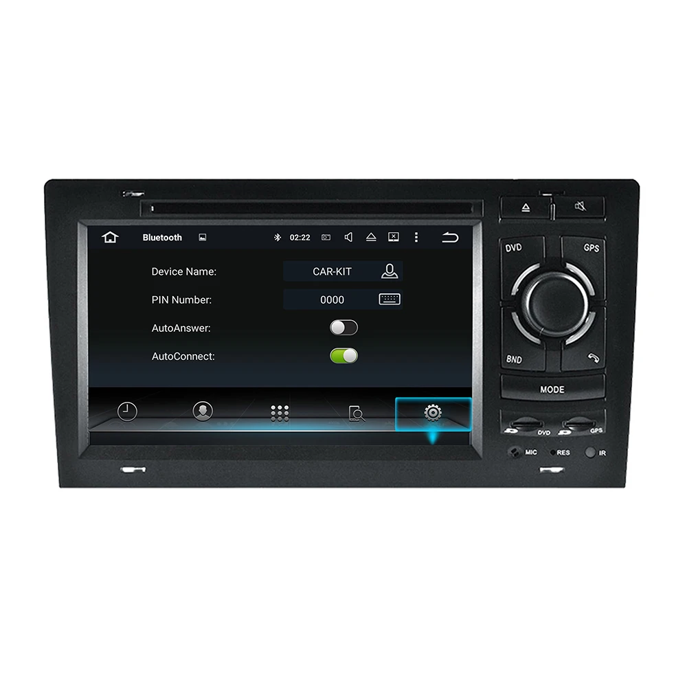 Android 10 Car Multimedia DVD Stereo Radio Player GPS Navigation Carplay Auto for Audi A8/S8(1994-2003) 2din
