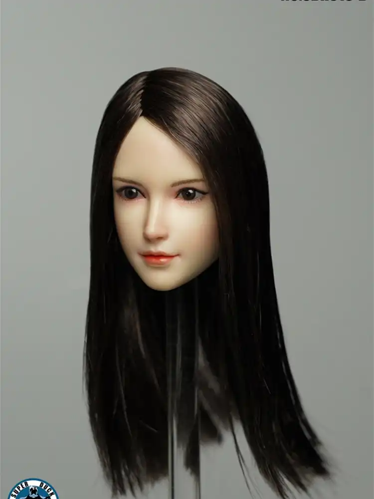 1 6カスタマイズアジア女の子ヘッドスカルプト淡スキンヘッドpvc女性の頭部モデルフィット12 Ph Vcフィギュア アクション トイ フィギュア Aliexpress