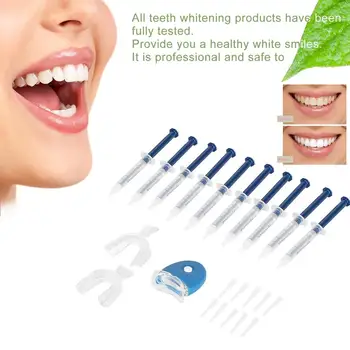 

Professional Portable Dental Equipment 10 Pieces White Teeth Tooth Whitening System Whitener Bleaching Kit Brightening Equipment