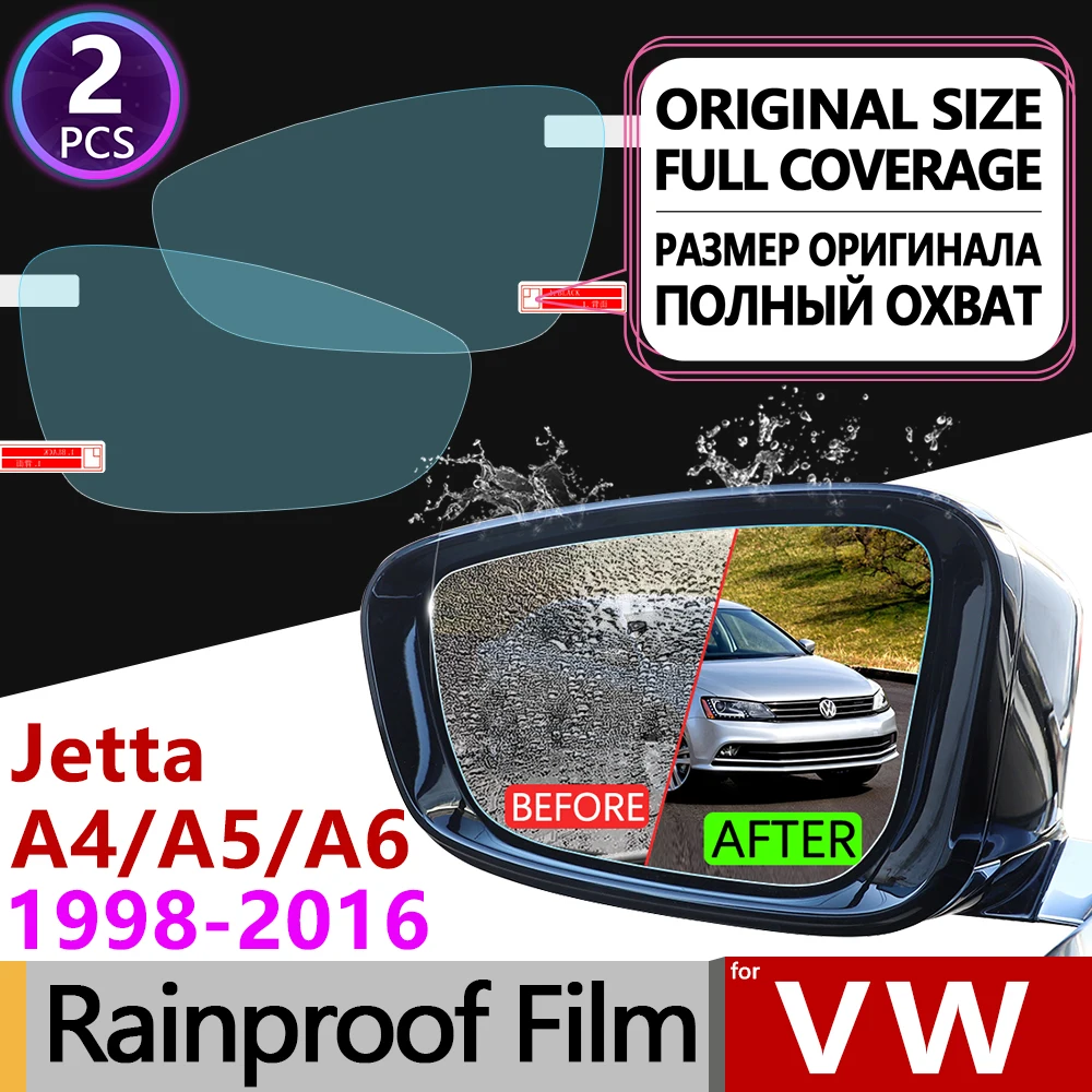 

2Pcs for Volkswagen VW Jetta A4 A5 A6 mk4 mk5 mk6 Bora 1J 1K 5C6 1998-2016 Anti Fog Film Rearview Mirror Rainproof Accessories
