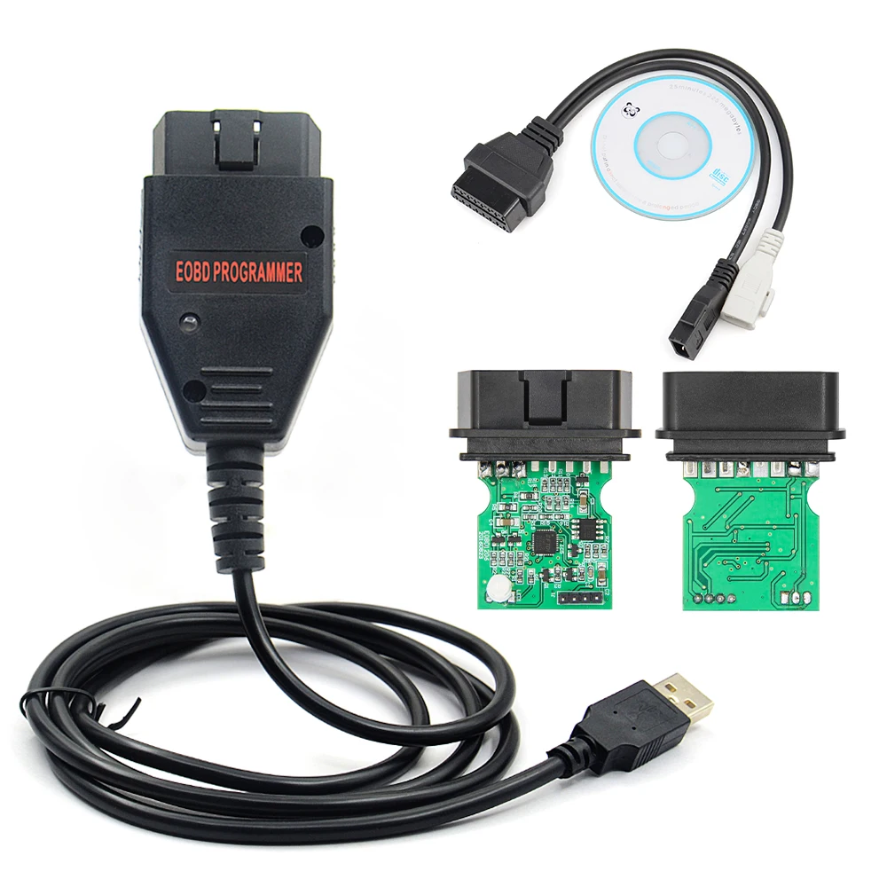 EOBD2 программист Galletto 1260 OBD/OBDII ECU Flasher OBDII совместимый зеленый PCB FTDI FT232RL чтение и