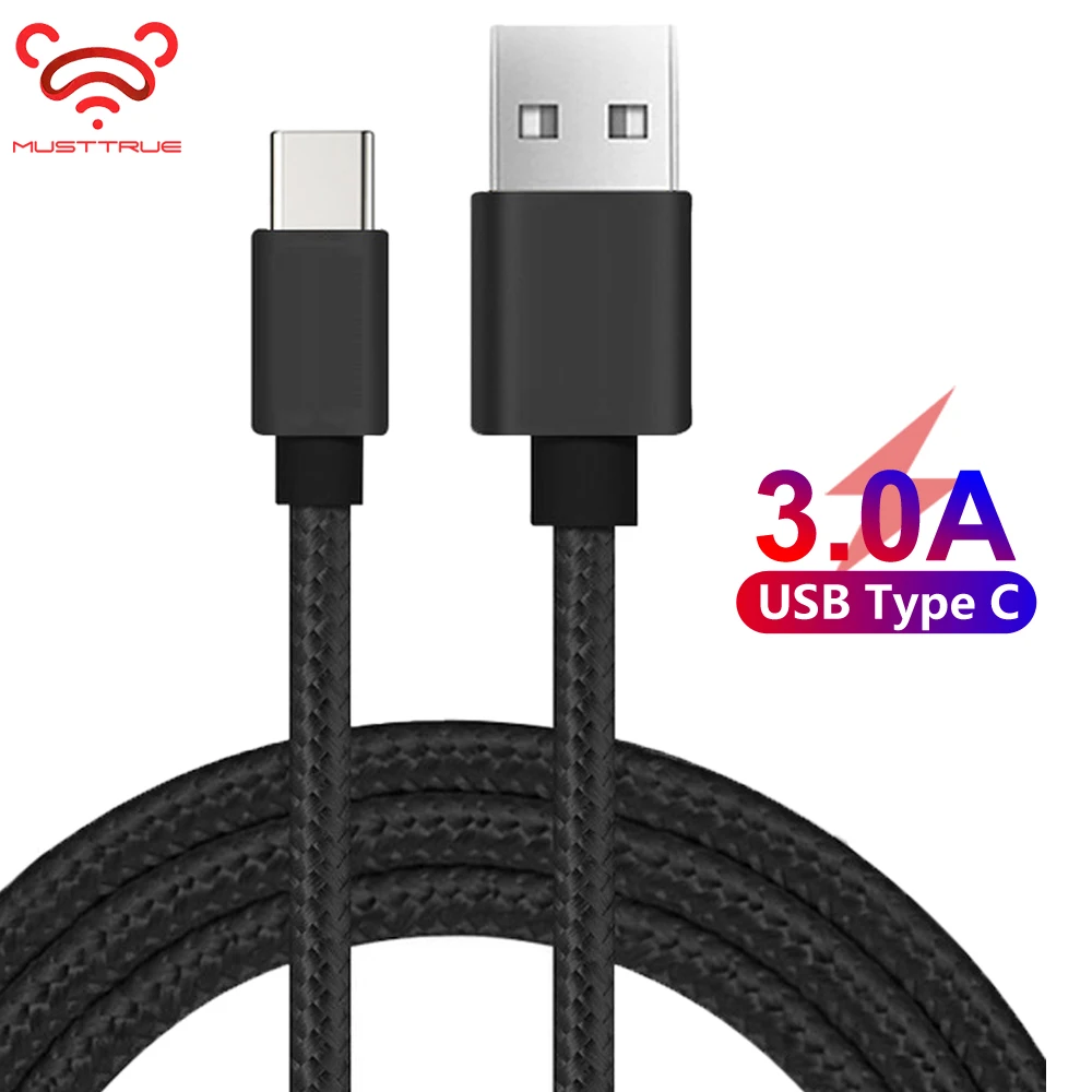 USB кабель типа C для быстрой зарядки Samsung Galaxy S9 S8 S10 Huawei P20 Xiaomi Redmi Note 7 Type-C мобильного