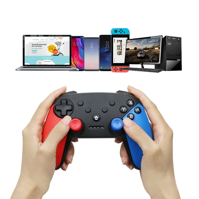 Cena Bezprzewodowy kontroler do gier Joystick do konsola nintendo switch Bluetooth Gamepad Pro Joypad dla systemu Android akcesoria pc Controle
