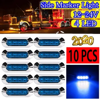 

W/20x Screws Side Marker Lights SMD 4-LED Tail Light Truck Trailer Clearance