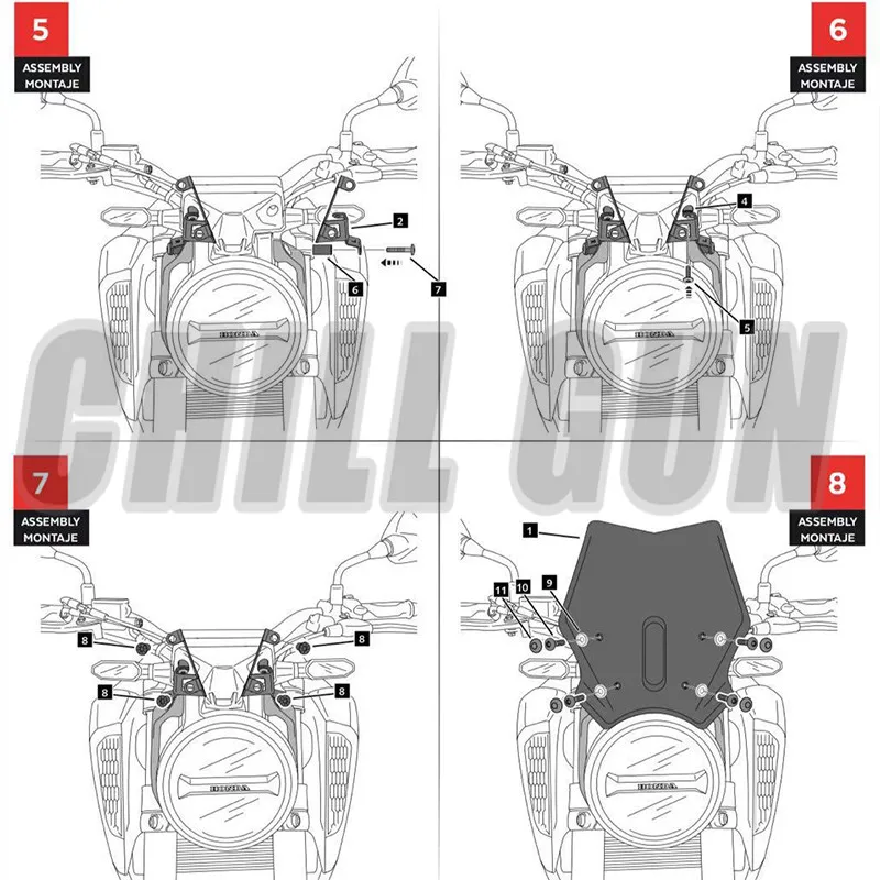 Мотоцикл кафе двигатель лобового стекла дефлектор для HONDA CB125R CB300R NEO Спортивное кафе CB 125R CB 300R 18'-19'