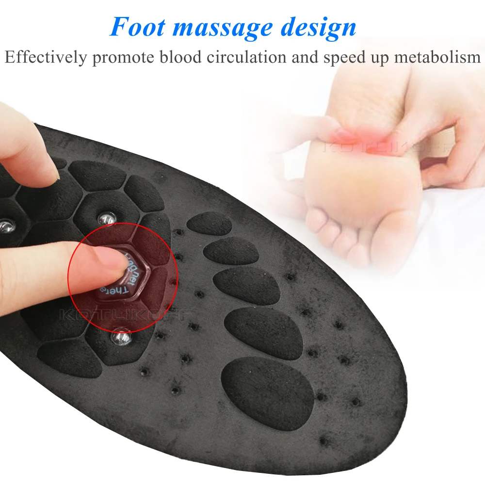 Plantillas de masaje magnético de acupresión para terapia de pies