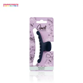 

Заколка - краб для волос Ameli Геометрия " банан " , тонкий 3115518