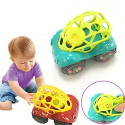 Jarno игрушка Доу le забавные мягкие Silcone игрушечный автомобиль инерции раздвижные с красочным бальным Падение детский игрушечный автомобиль