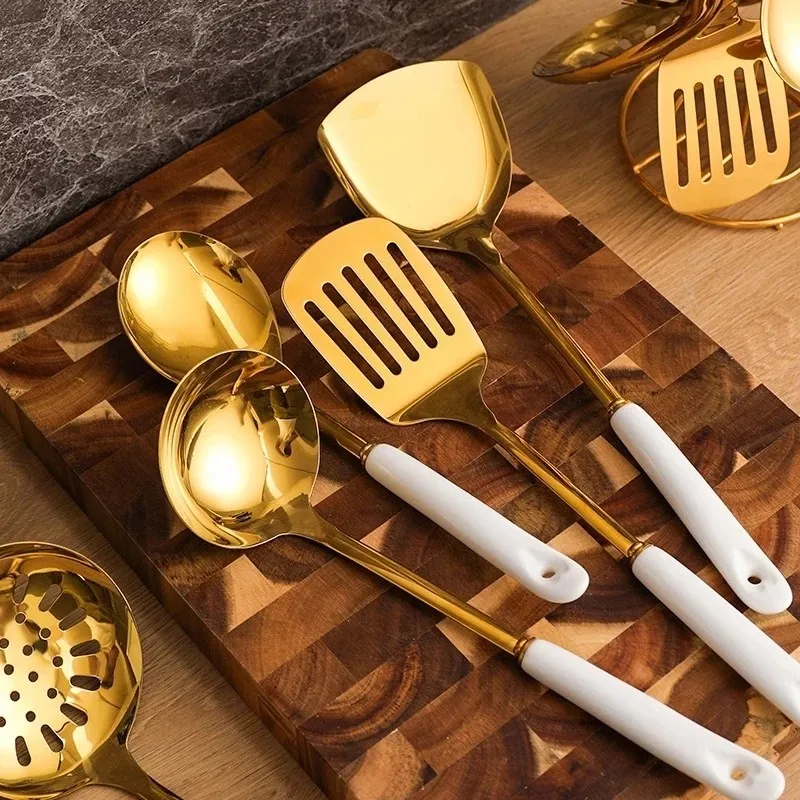 Kitchen Utensils Set Cooking Shovel Spoon Nordic Light Luxury